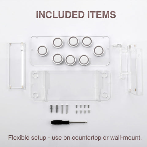 HAVICATO clear acrylic finish blends with décor while displaying tools.