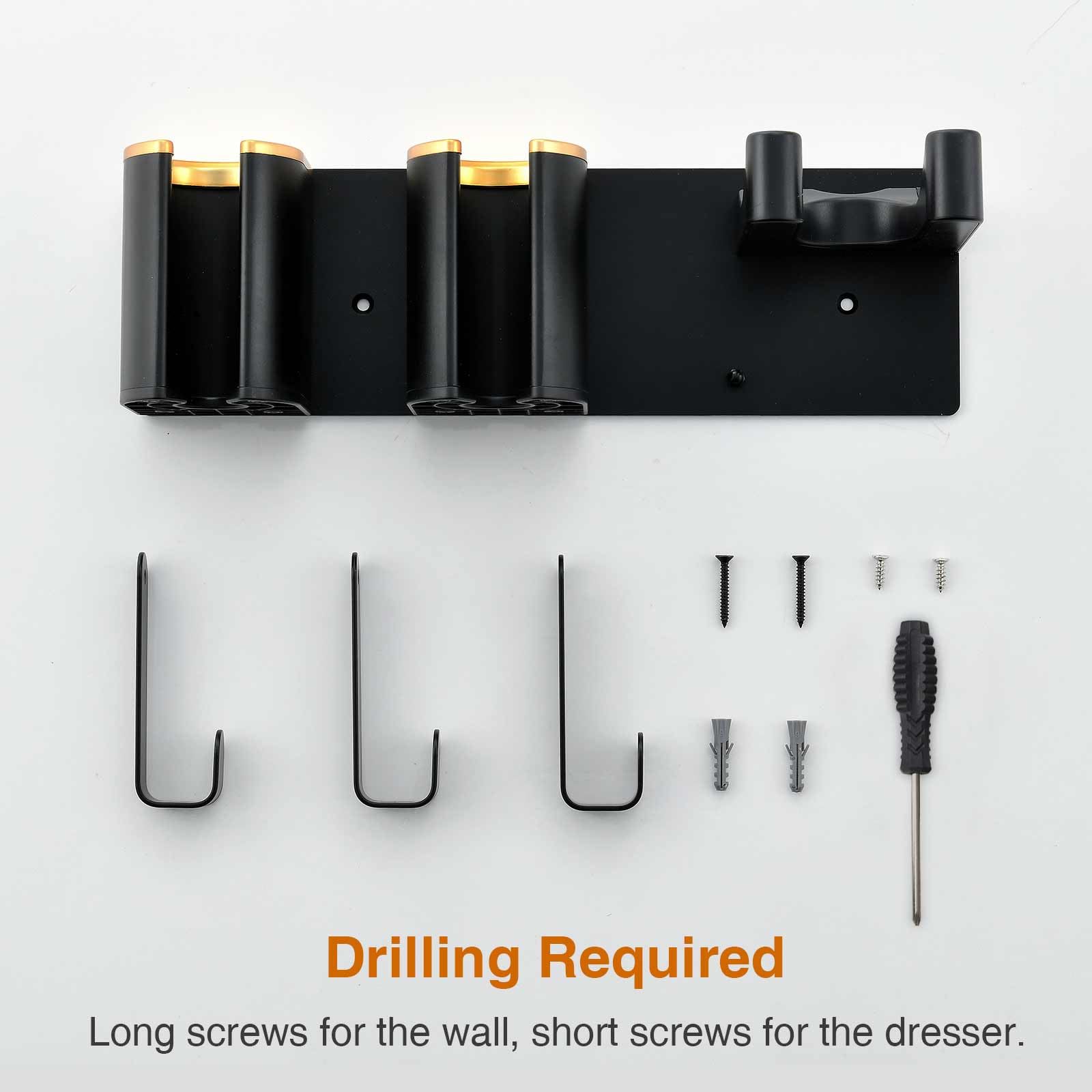 HAVICATO in-use wall mount example with multiple tools ready for styling.