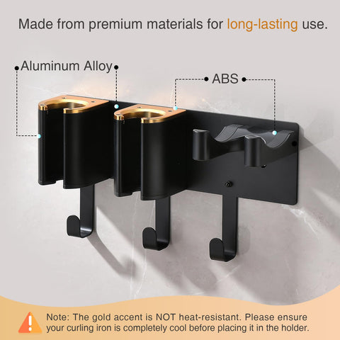 HAVICATO matte aluminum finish, durable rust-resistant vanity organizer.