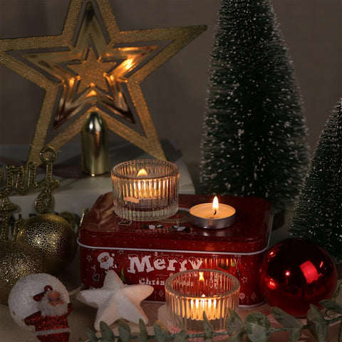 HAVITI gift-ready glass votive holders suit holidays and special occasions.