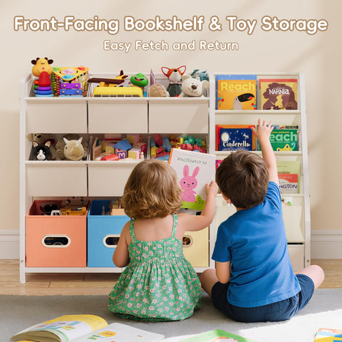 HAVLOTII forward-facing bookshelf helps toddlers pick books easily
