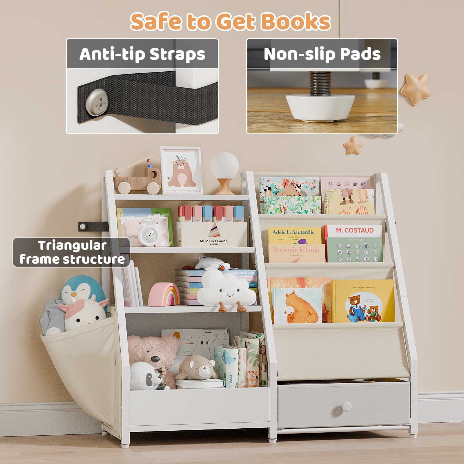 HAVLOTII 29-5 inches height supports independent use for toddlers.