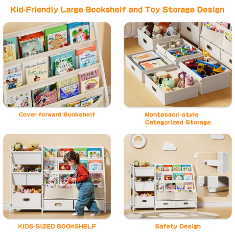 HAVLOTII Montessori storage promotes independent organization and tidy play areas.