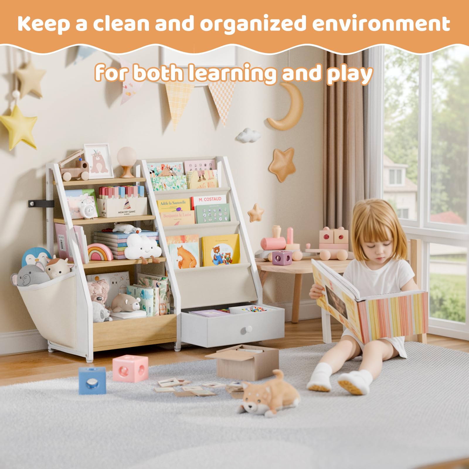 HAVLOTII nursery safety design highlights anti-tip straps and non-slip pads.