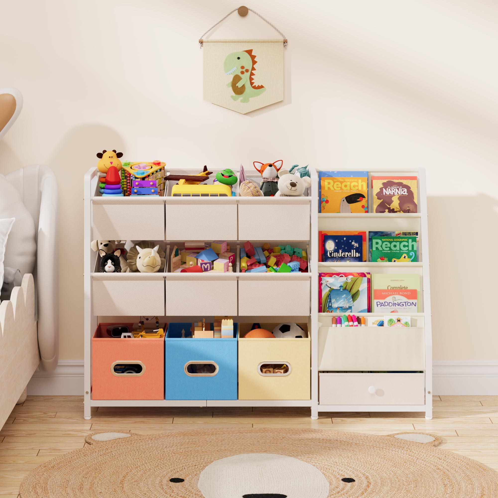 HAVLOTII versatile bins fit large and small toys for organized space