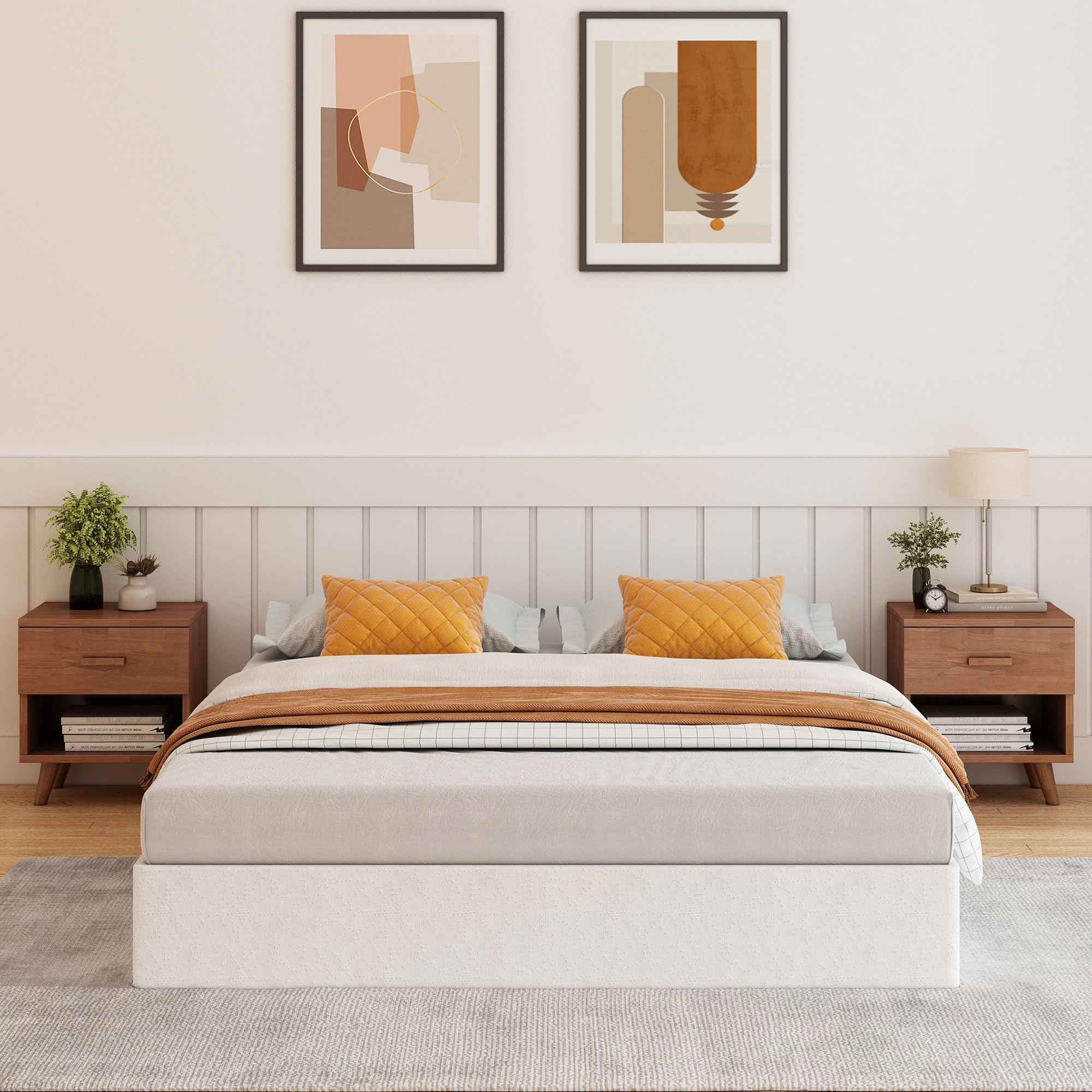 HAVONIZD boxspring full dimensions 75-by-54 inches fit standard full beds.