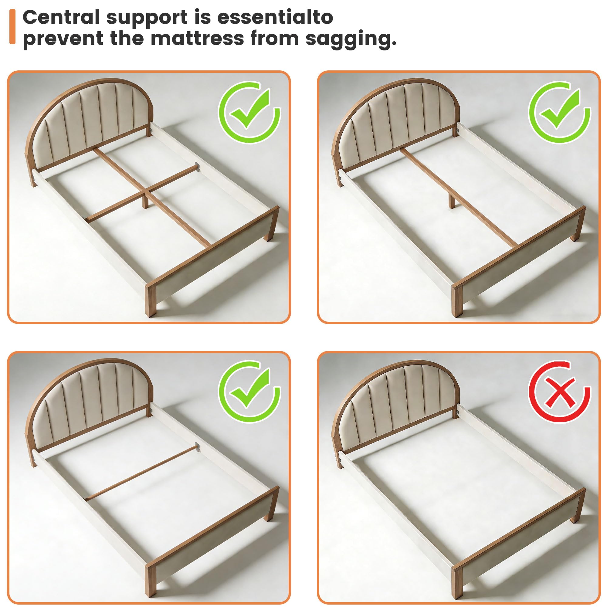 HAVONIZD box spring with rounded corners for safe setup and aesthetics.