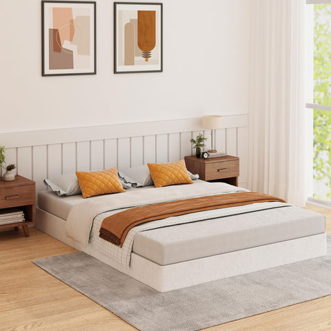 HAVONIZD queen box spring fits standard frames or rests on the floor.