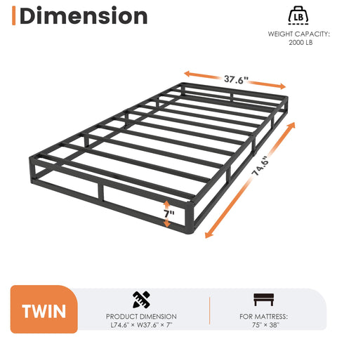 HAVONIZD twin box spring assembly demonstrates quick setup for busy homes.