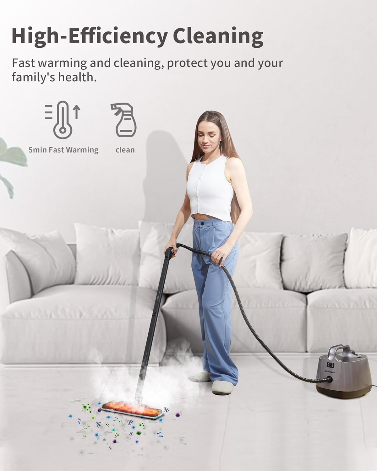 HawKam carpet glider helps smooth, thorough carpet cleaning.
