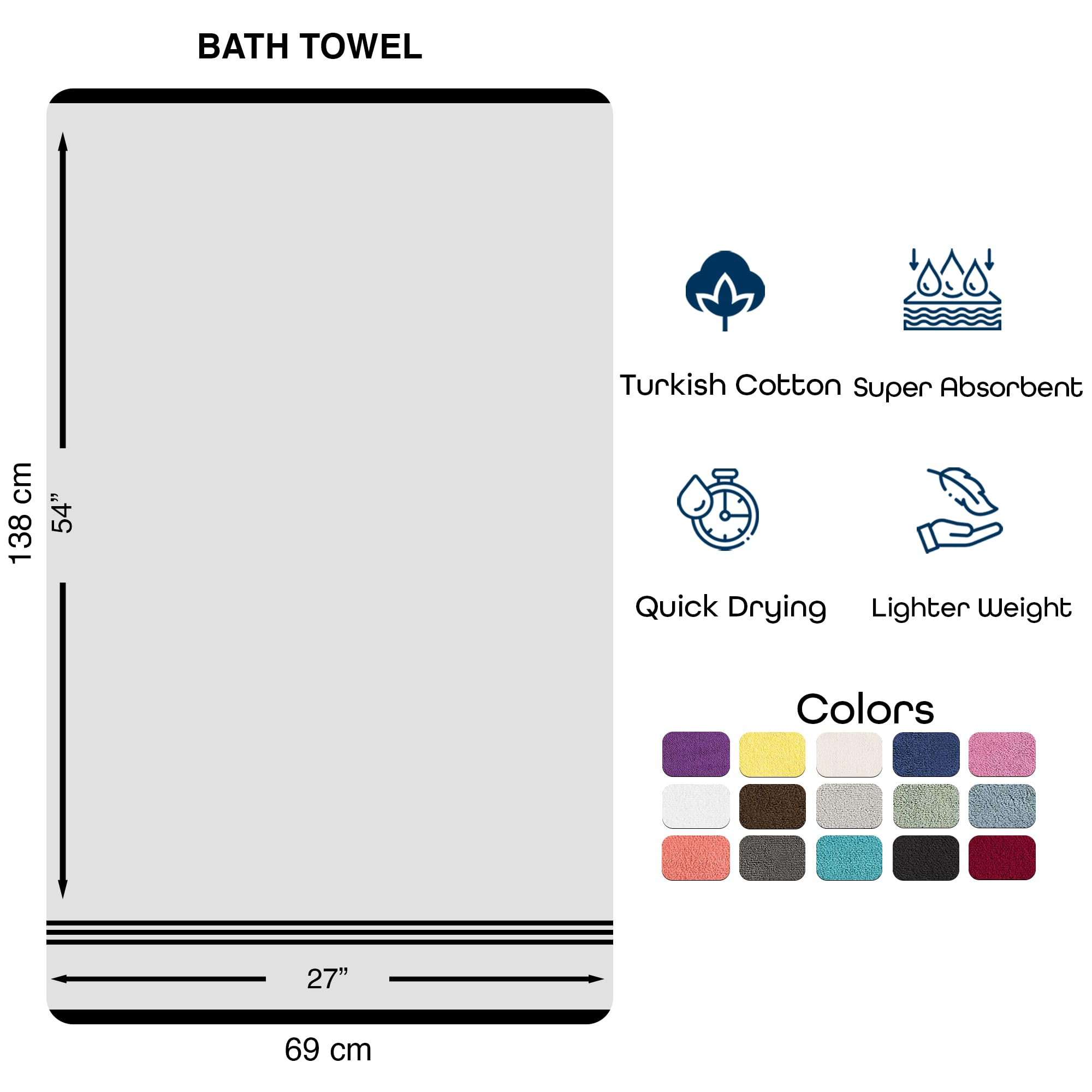 Hawmam Linen towels are easy to care for with machine washability.