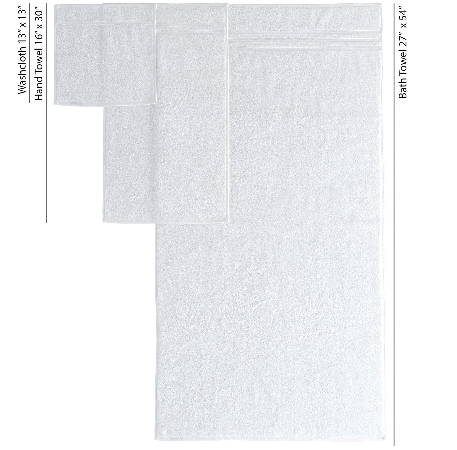 Hawmam Linen white towels in a clean bathroom scene for spa-like ambience