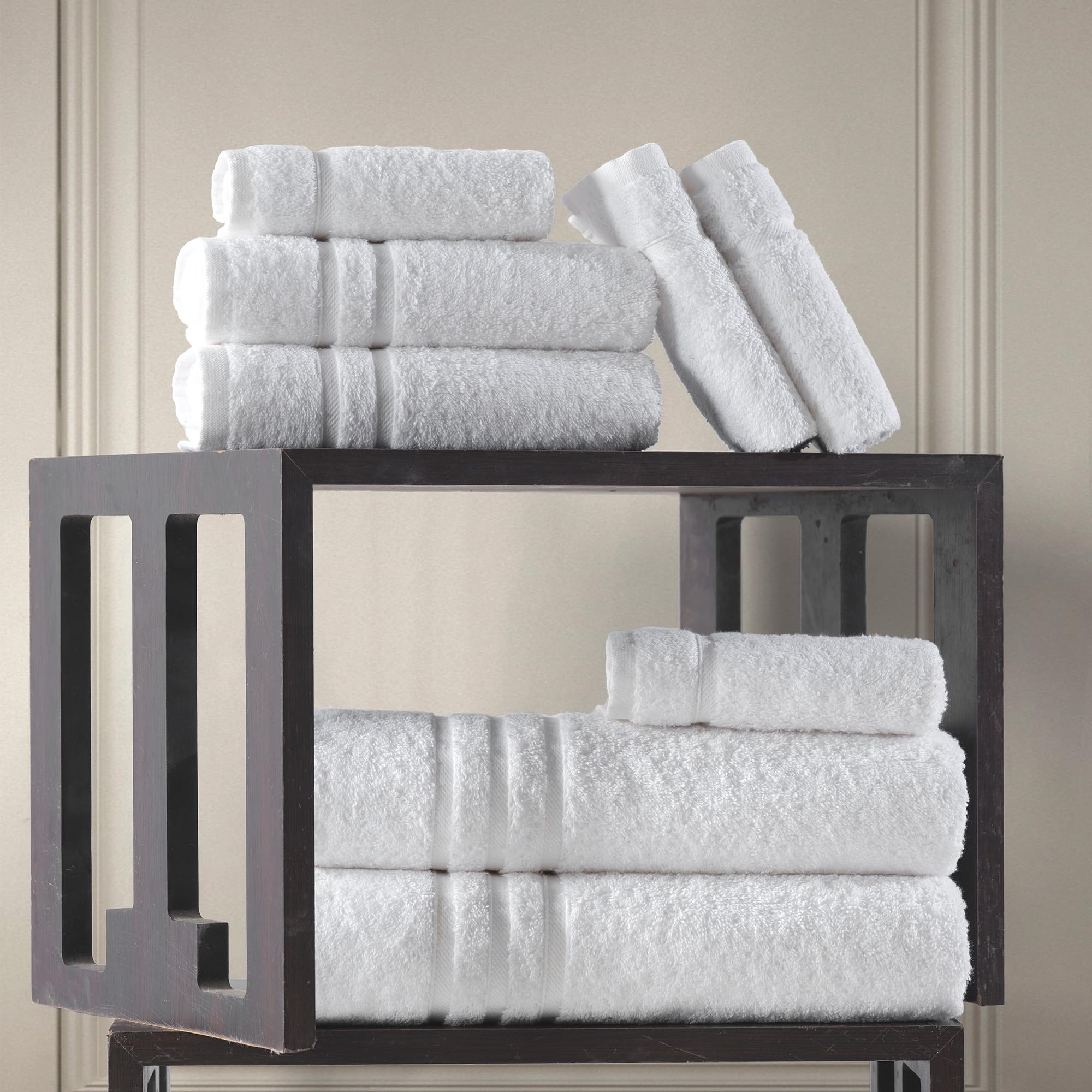 Hawmam Linen white towels dryer-friendly design for fast fluff
