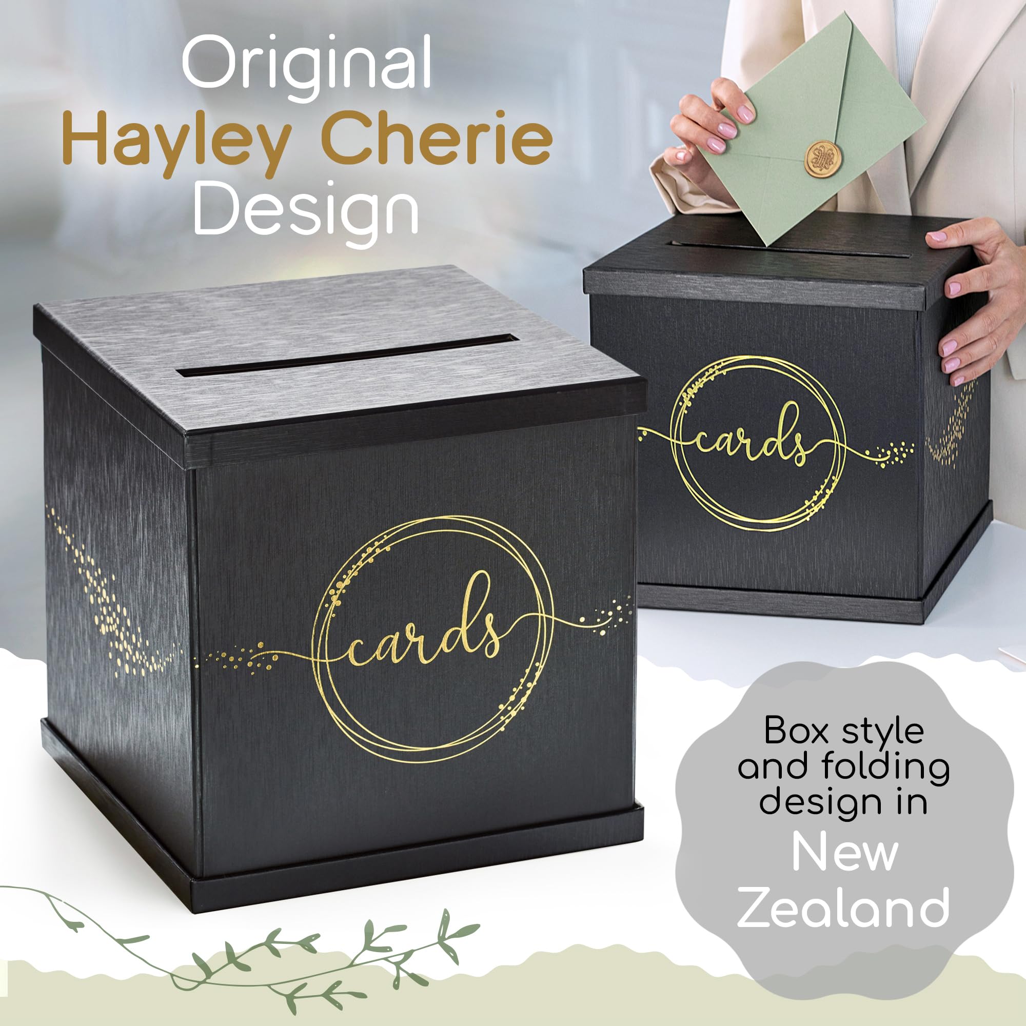 Hayley Cherie packaging and inserts aid quick setup.
