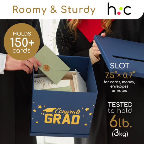 Hayley Cherie foldable card box for easy storage and reuse after the party.