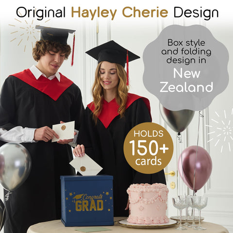 Hayley Cherie card box lid-slot design enables secure collection of envelopes.