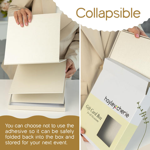 Collapsible design emphasizes easy storage after the event