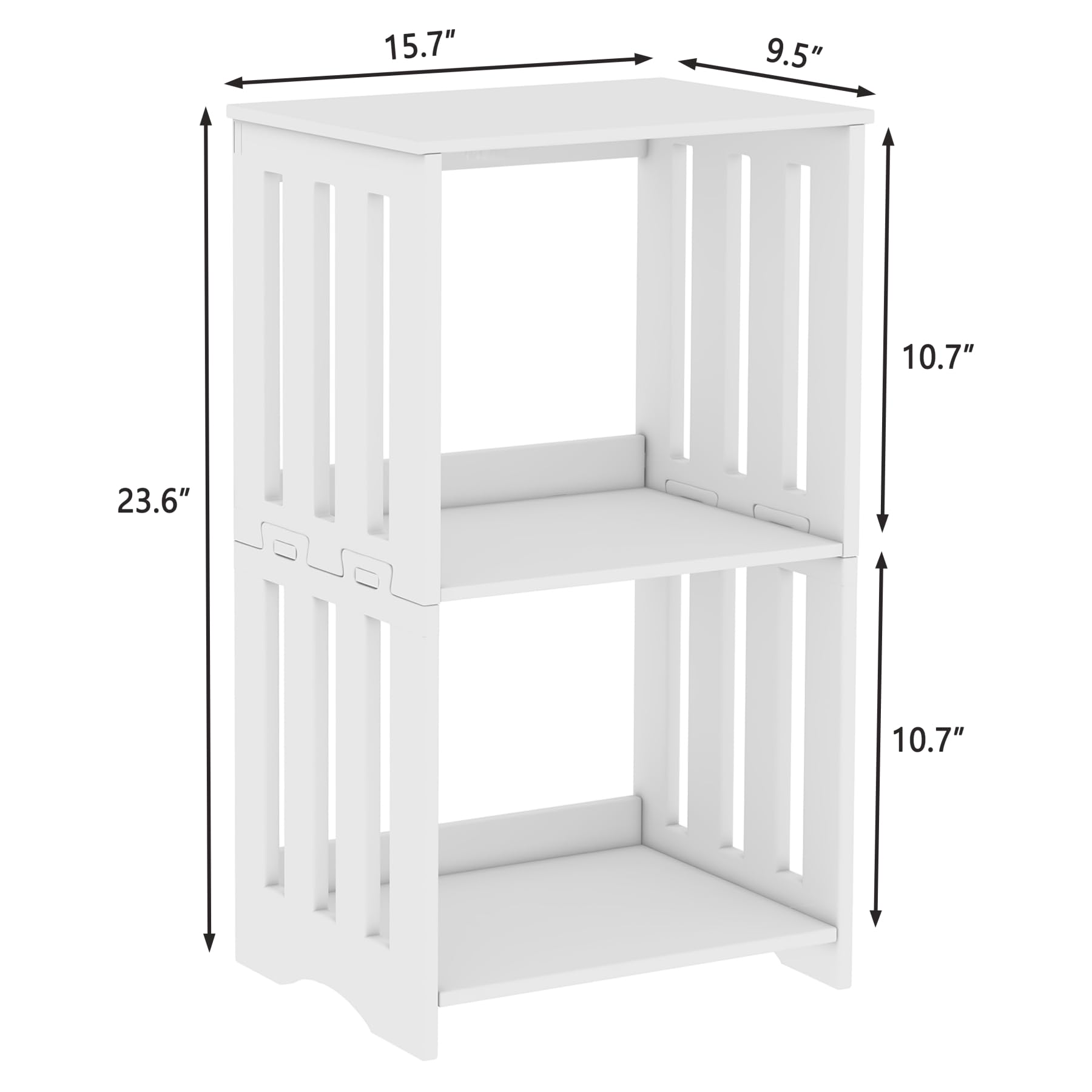 HAYOFAMY small bookshelf bedside table keeps essentials within reach.