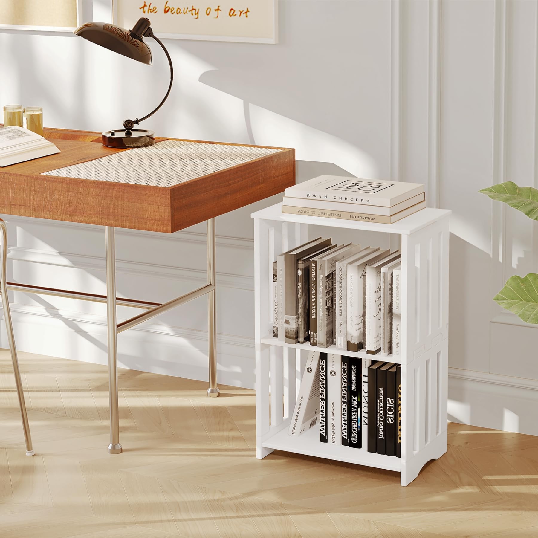 HAYOFAMY vertical strip design adds stability and slim profile.
