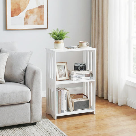 HAYOFAMY waterproof PVC shelves end table for humid spaces.