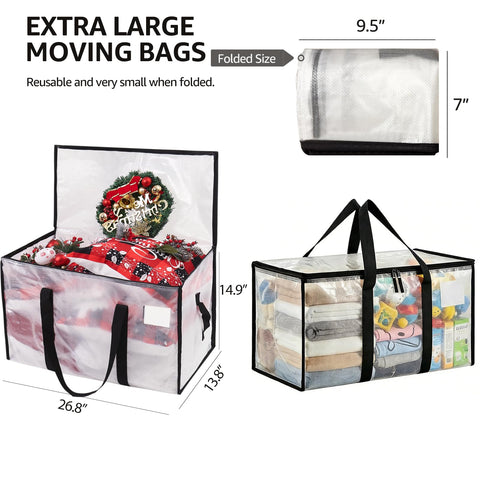 Hayoulabo heavy duty bag zipper shown for durable closure during moves.