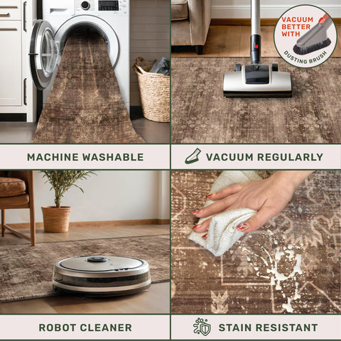 Hazo Haus bathroom rug non-slip supports safe daily footing