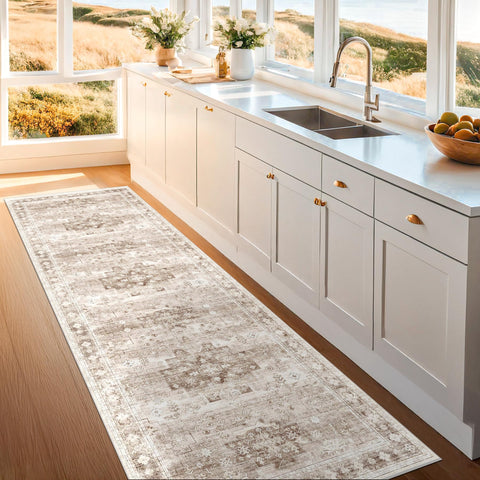 Hazo Haus stain-resistant surface helps maintain a clean look in busy areas.