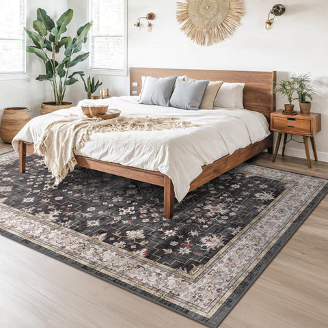 Non-slip backing helps keep the rug in place.