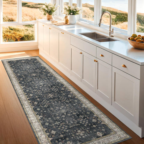 Hazo Haus entryway runner adding durable style to busy entrance spaces.