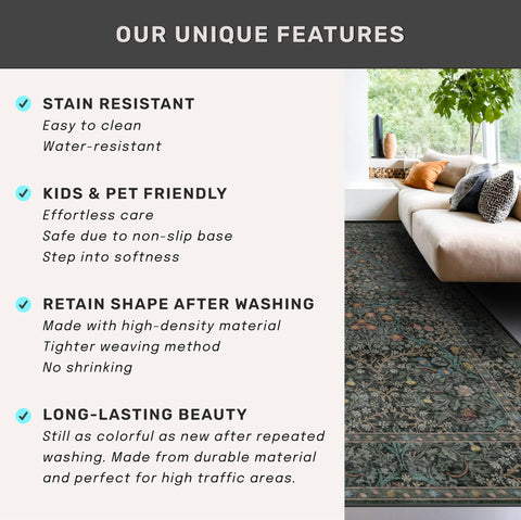 Hazo Haus boho entryway decor rug complements eclectic interiors