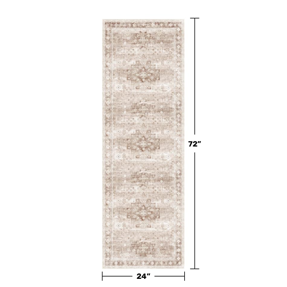 Hazo Haus cream-geo floral rug in neutral tones for versatile décor.