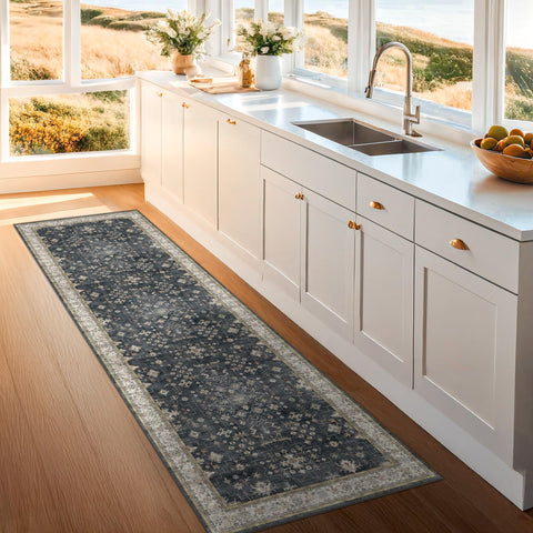 Hazo Haus dark washable long runner folded storage ready for quick deployments when needed.