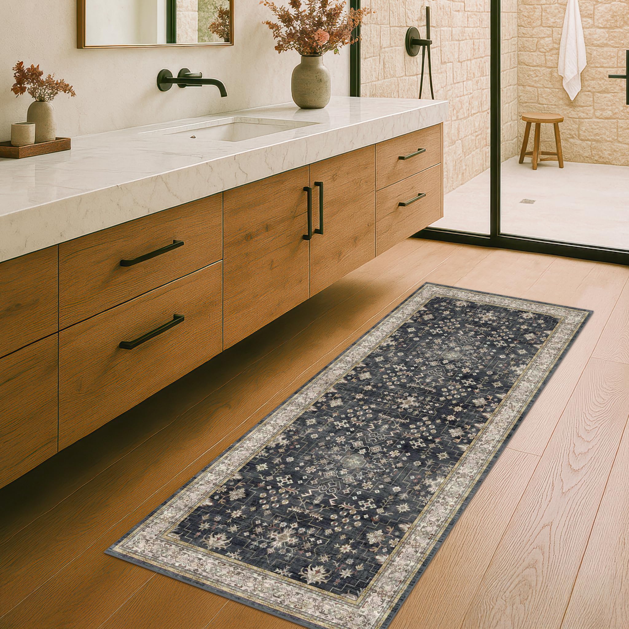 Hazo Haus durable machine-washable rug for simple cleaning after daily messes