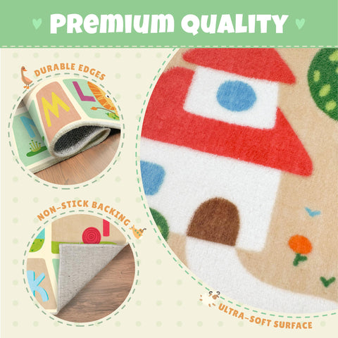 Hazo Haus educational animal world rug supports geography learning
