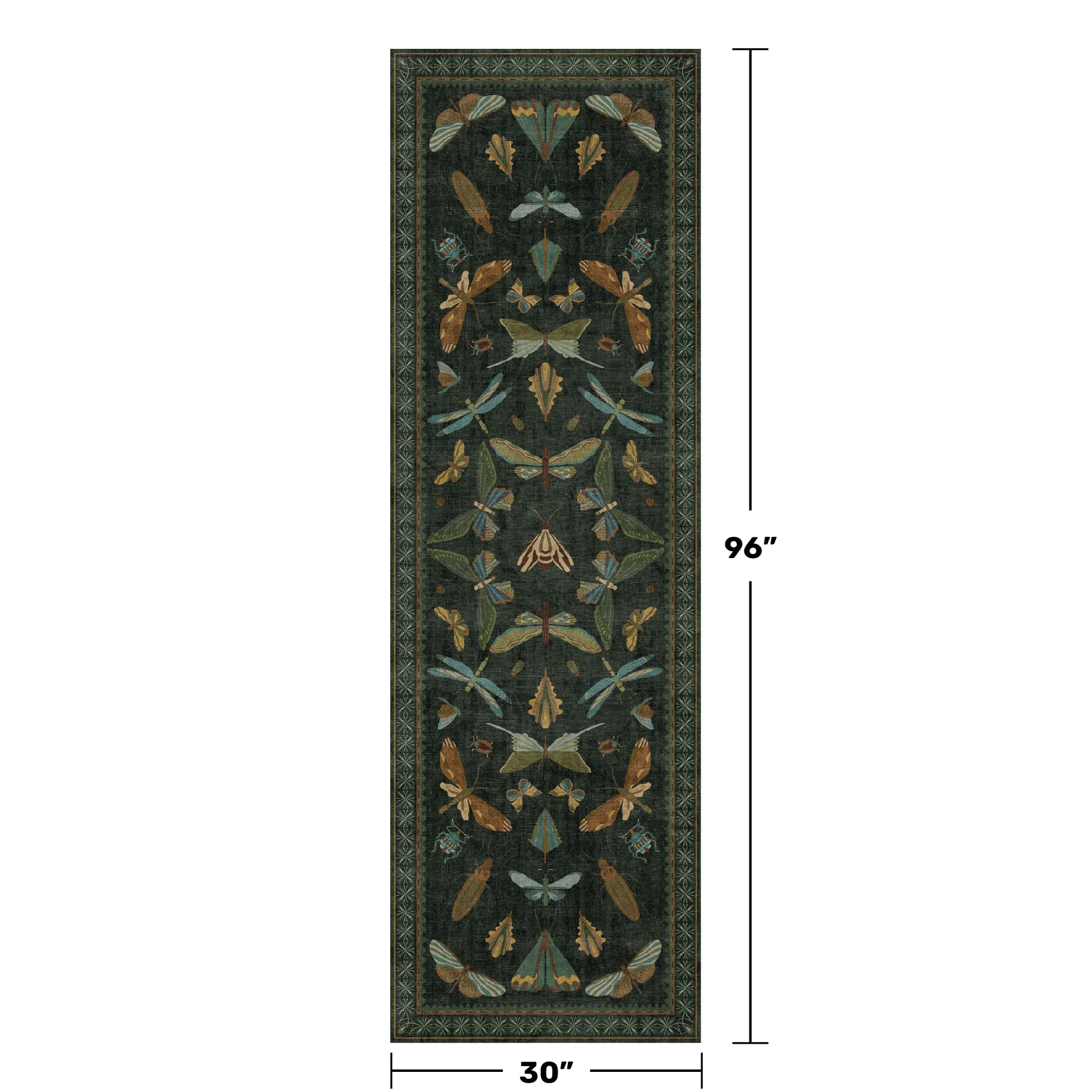 Hazo Haus entrance rug with non-slip backing maintains grip on smooth floors.
