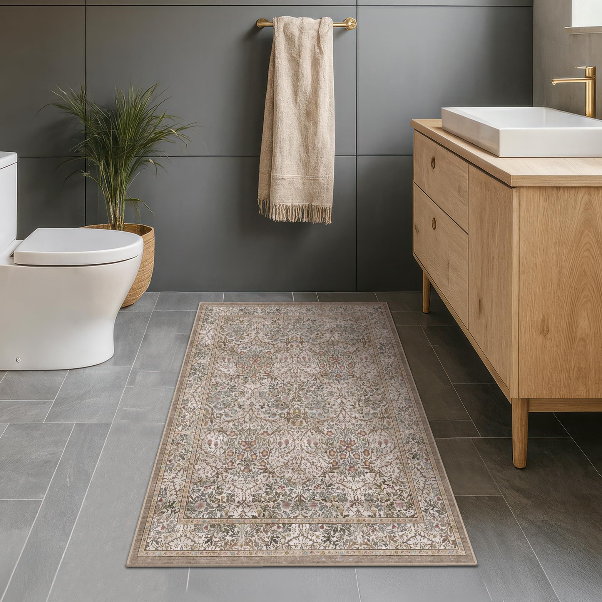 Secure, stylish foundation for entryways with Hazo Haus rug.