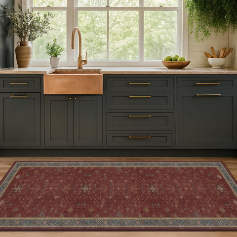 Hazo Haus versatile rug suitable for bathrooms, hallways, kitchens, and bedrooms.
