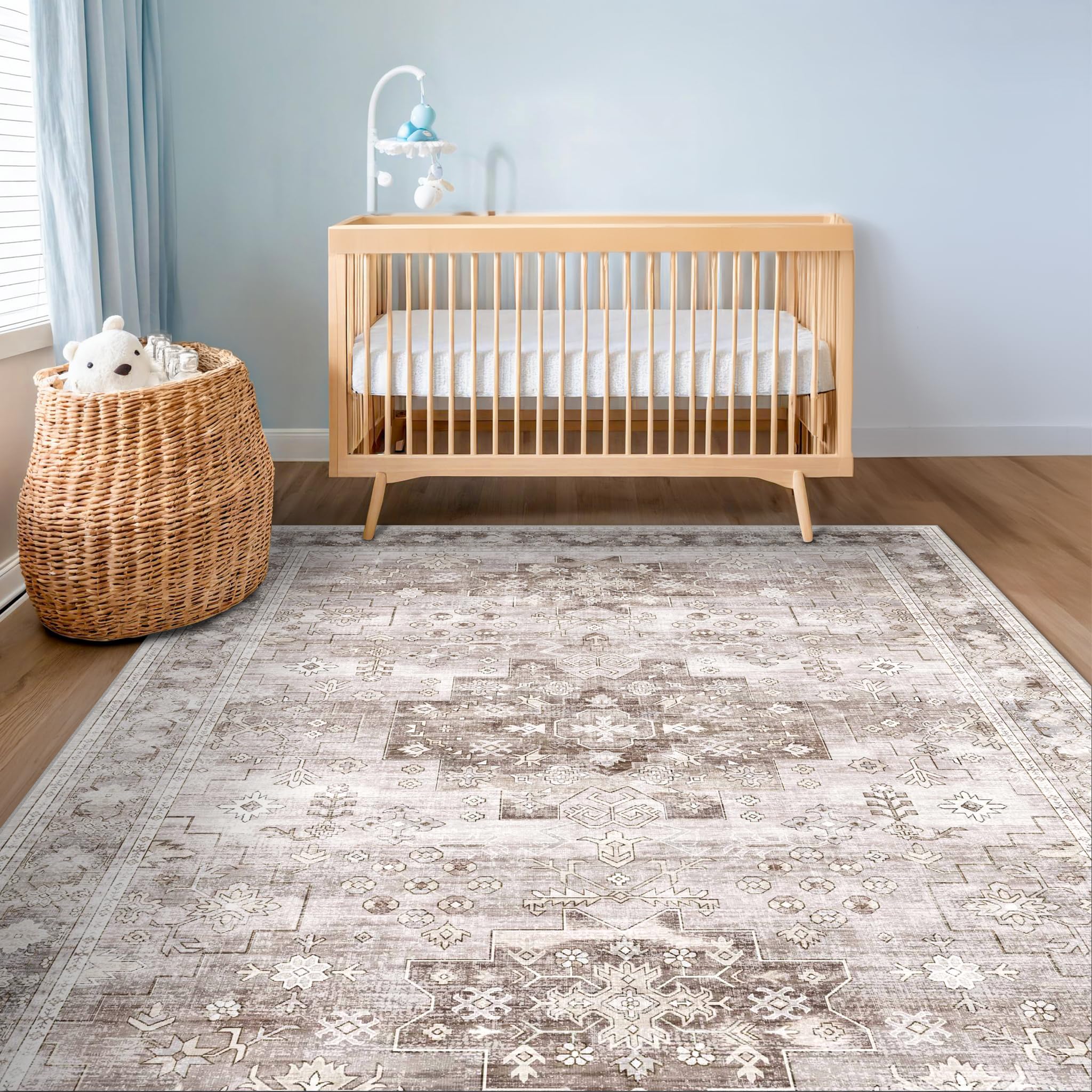 Hazo Haus entryway kitchen bedroom rug ready for multiuse spaces.