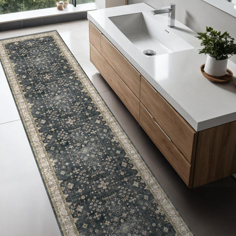 Hazo Haus hallway runner shown in cozy entryway setup.