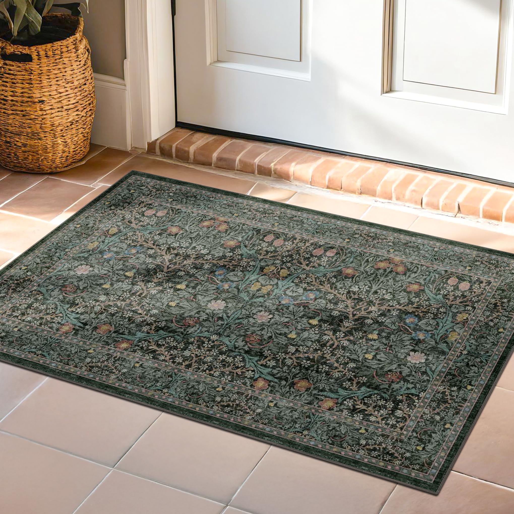 Hazo Haus indoor bathroom rug provides stability in damp or sunny spaces