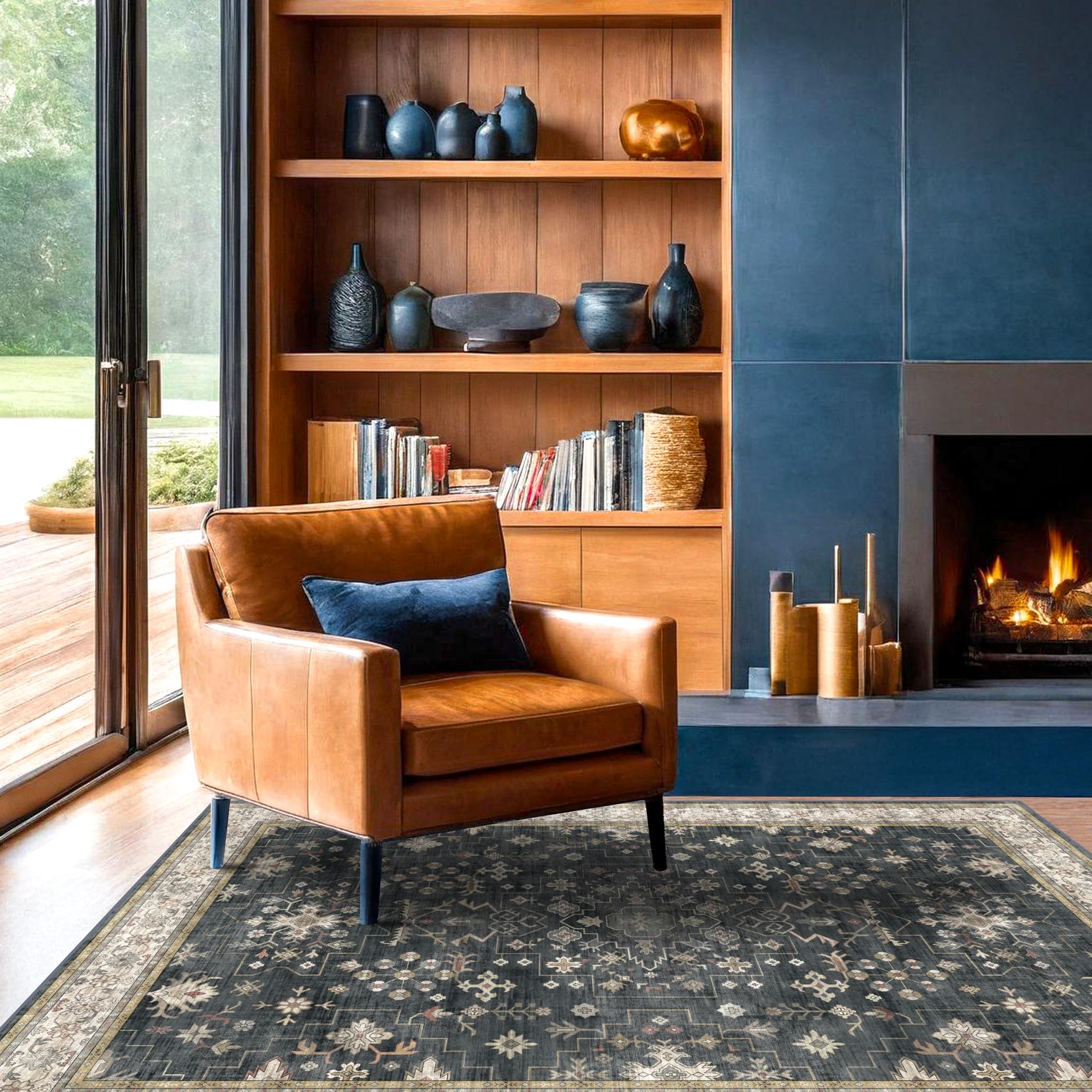 Hazo Haus rug designed for kids and pets with a durable low-pile surface.