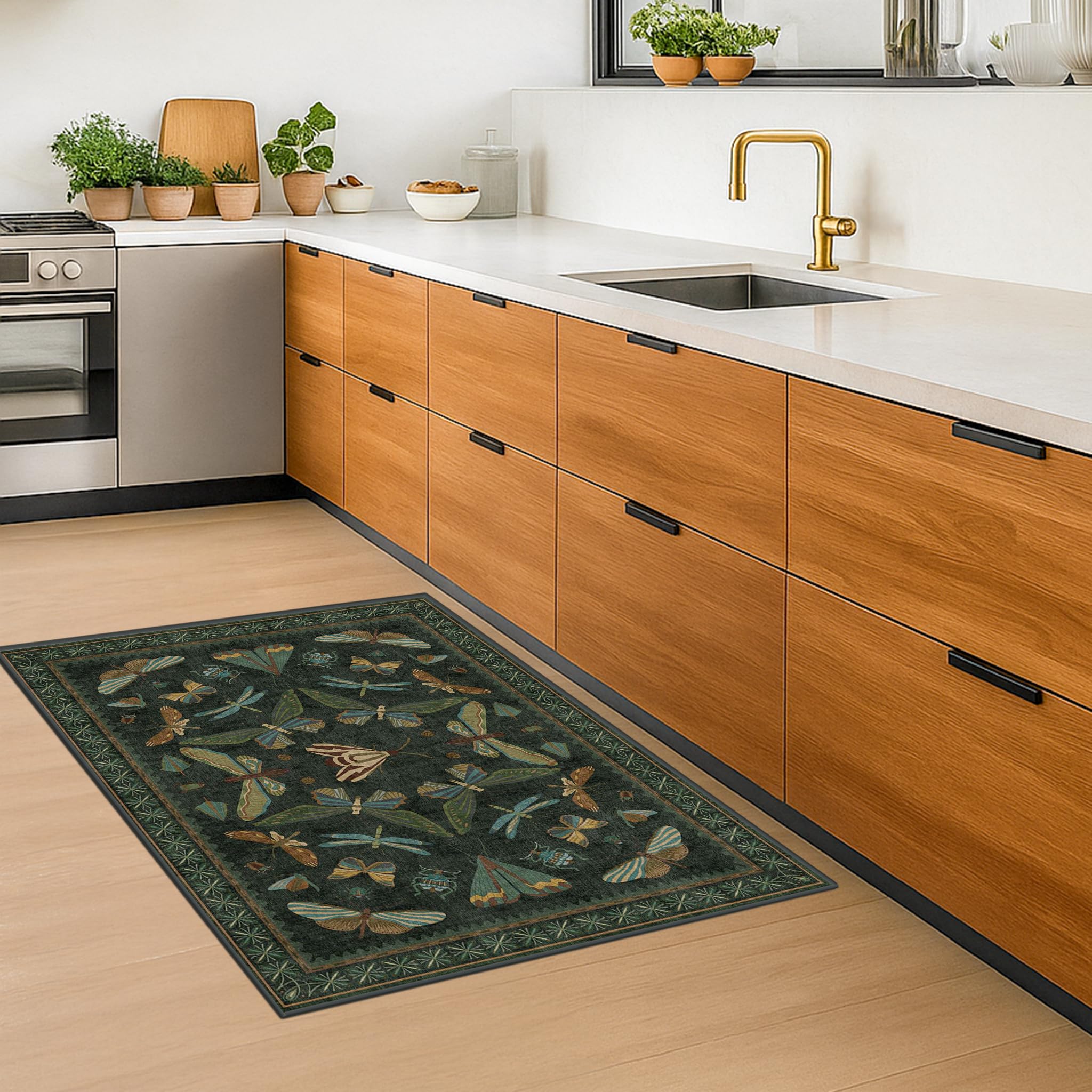 Hazo Haus durable rug suitable for kitchen or bathroom spaces