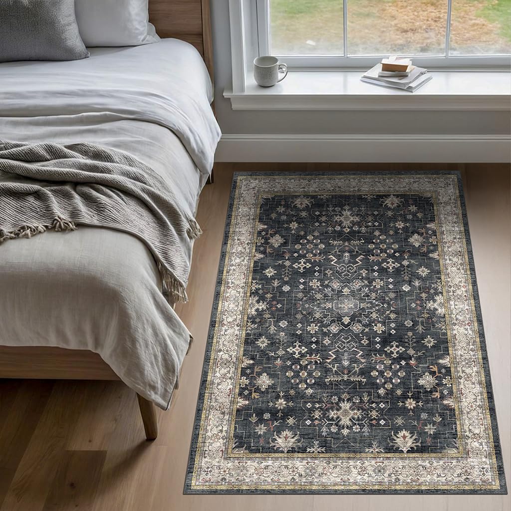 Hazo Haus kitchen or mudroom rug blends style with practicality.