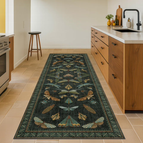 Hazo Haus kitchen-hallway rug shown as washable and easy to refresh.