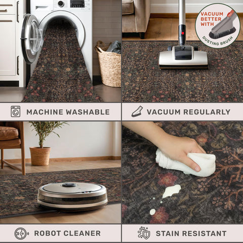 Hazo Haus low-pile rug for easy vacuuming and everyday living.