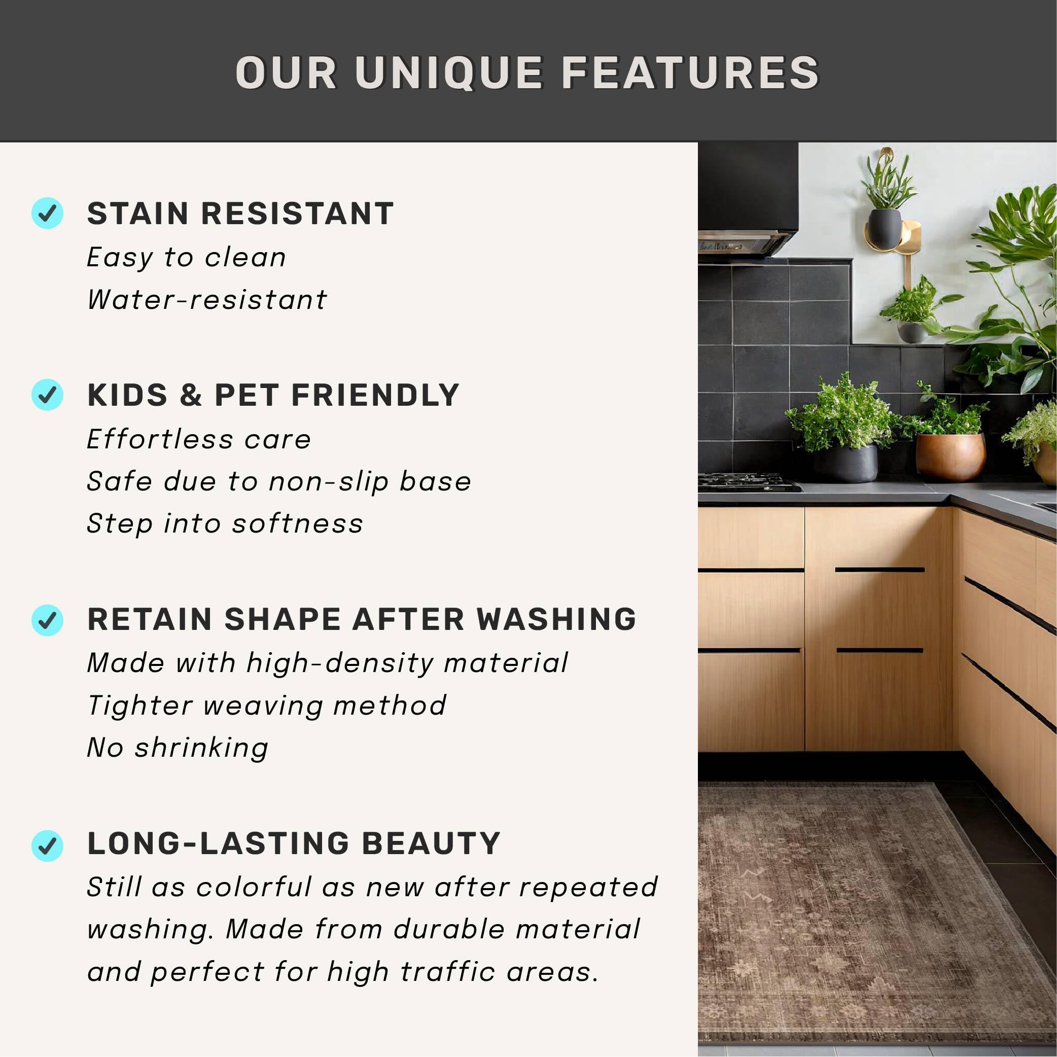 Hazo Haus machine washable fabric for easy maintenance.