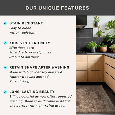Hazo Haus machine washable fabric for easy maintenance.