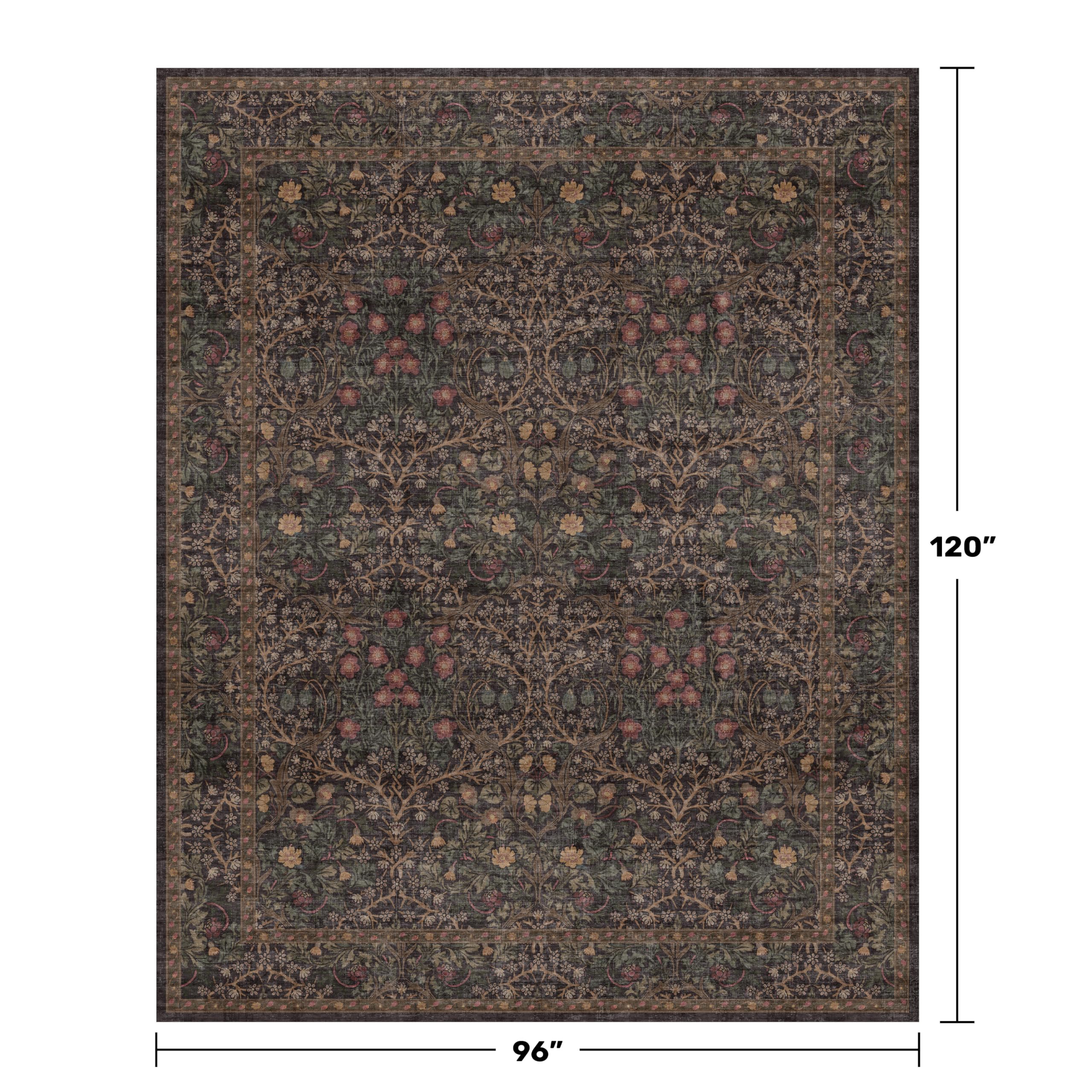 Hazo Haus machine-washable rug for easy cleaning and quick fresh looks.
