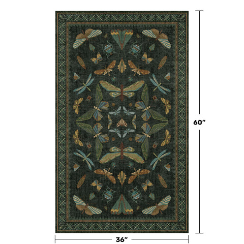 Hazo Haus non-slip backing keeps this rug secure in high-traffic kitchens and mudrooms