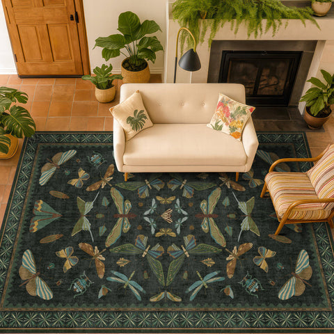 Hazo Haus non-slip backing helps rugs stay put on smooth floors.